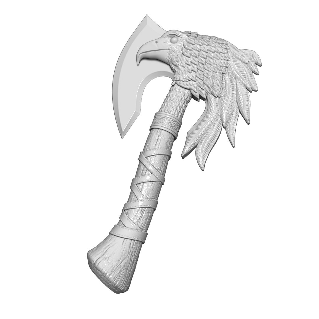 مدل سه بعدی - دکوری - گیم - بازی - فیلم - پرینت سه بعدی Axe Concept 3D Model For 3D Print - Made By Ptm Art Center - Designer : Amir Rezaeyan - instagram : ptm_top - 3D Print Hand Made