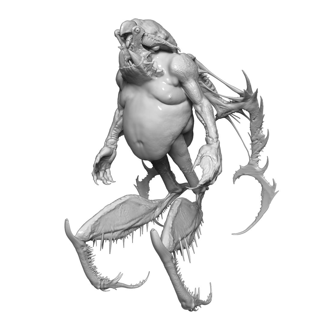 مدل سه بعدی - دکوری - گیم - بازی - فیلم - پرینت سه بعدی Creature Concept 3D Model For 3D Print - Made By Ptm Art Center - Designer : Amir Rezaeyan - instagram : ptm_top - 3D Print Hand Made