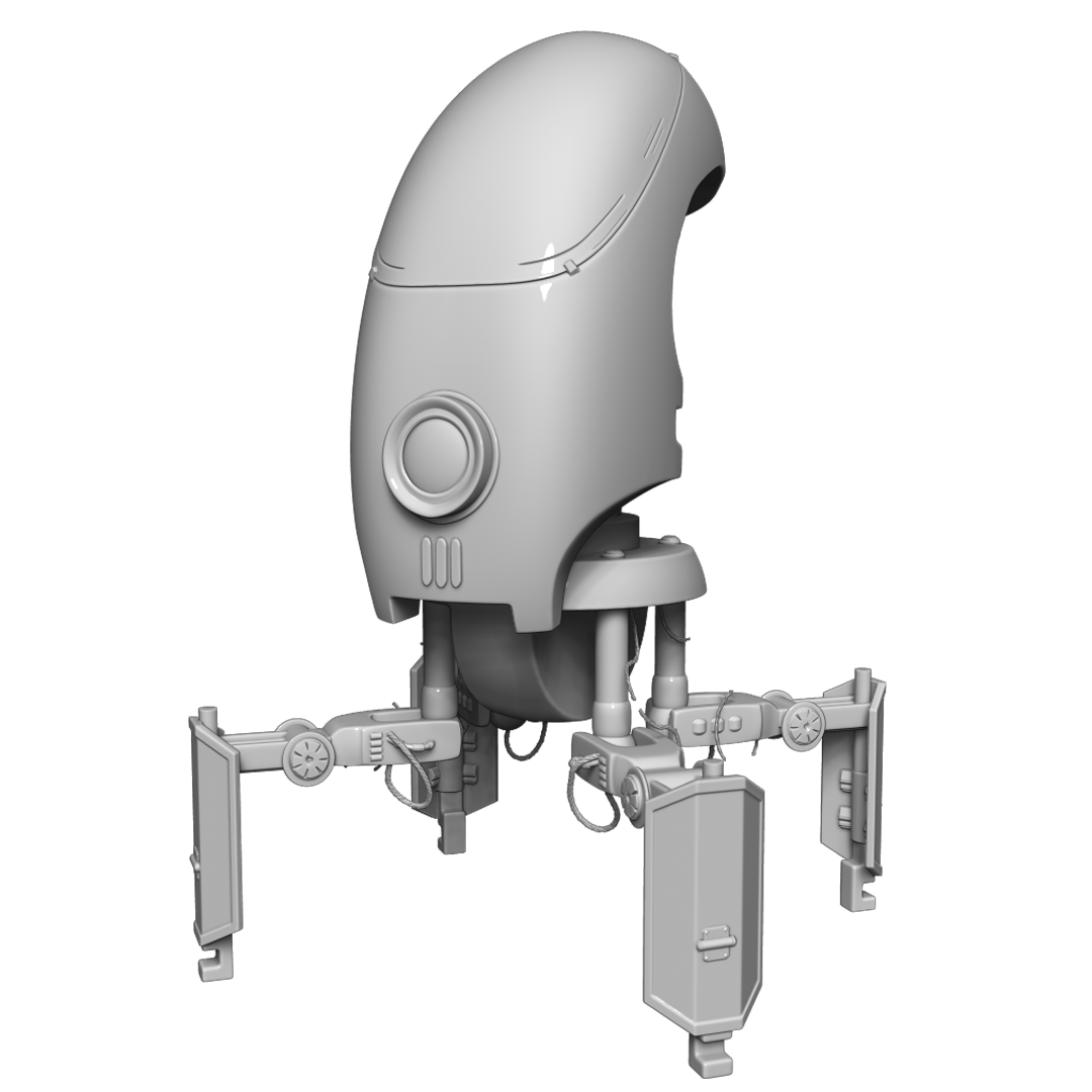 مدل سه بعدی - دکوری - گیم - بازی - فیلم - پرینت سه بعدی Robot Concept Cute 3D Model For 3D Print - Made By Ptm Art Center - Designer : Amir Rezaeyan - instagram : ptm_top - 3D Print Hand Made