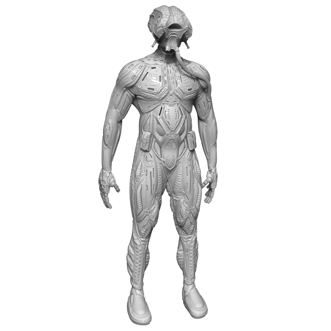 مدل سه بعدی - دکوری - گیم - بازی - فیلم - پرینت سه بعدی Robot Concept 3D Model For 3D Print - Made By Ptm Art Center - Designer : Amir Rezaeyan - instagram : ptm_top - 3D Print Hand Made