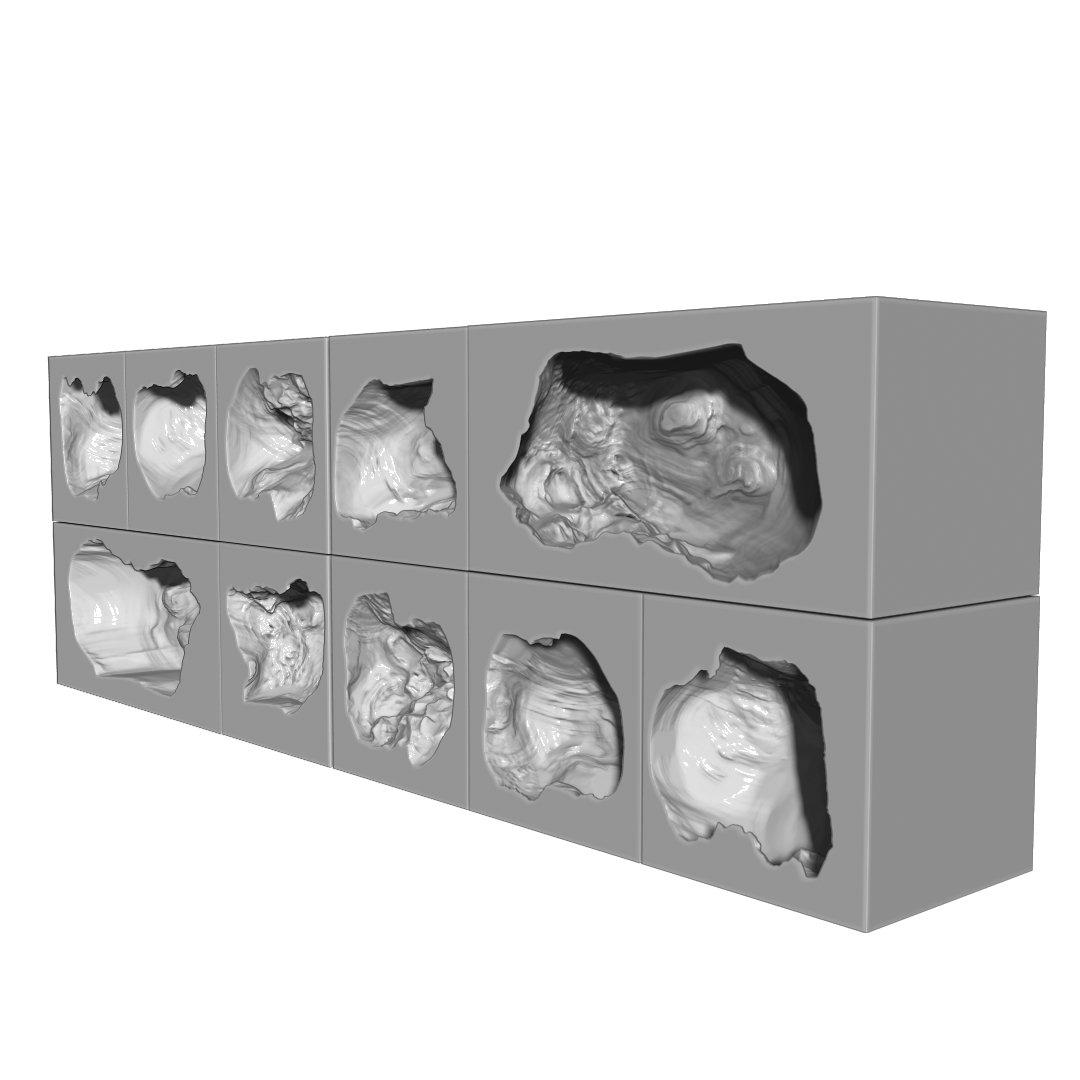 مدل سه بعدی - دکوری - گیم - بازی - فیلم - پرینت سه بعدی Stone Shelf Concept 3D Model For 3D Print - Made By Ptm Art Center - Designer : Amir Rezaeyan - instagram : ptm_top - 3D Print Hand Made