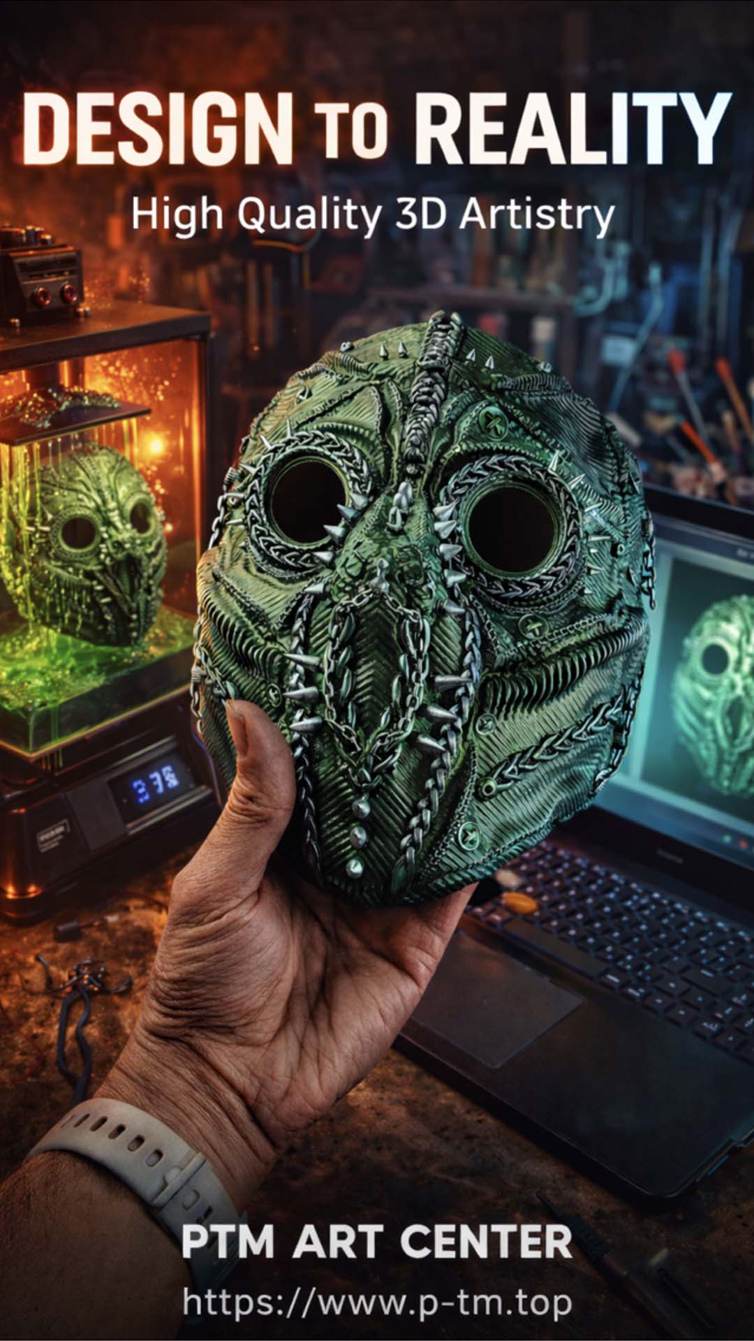 Face Mask - Designed & Made  By : AMIR REZAEYAN