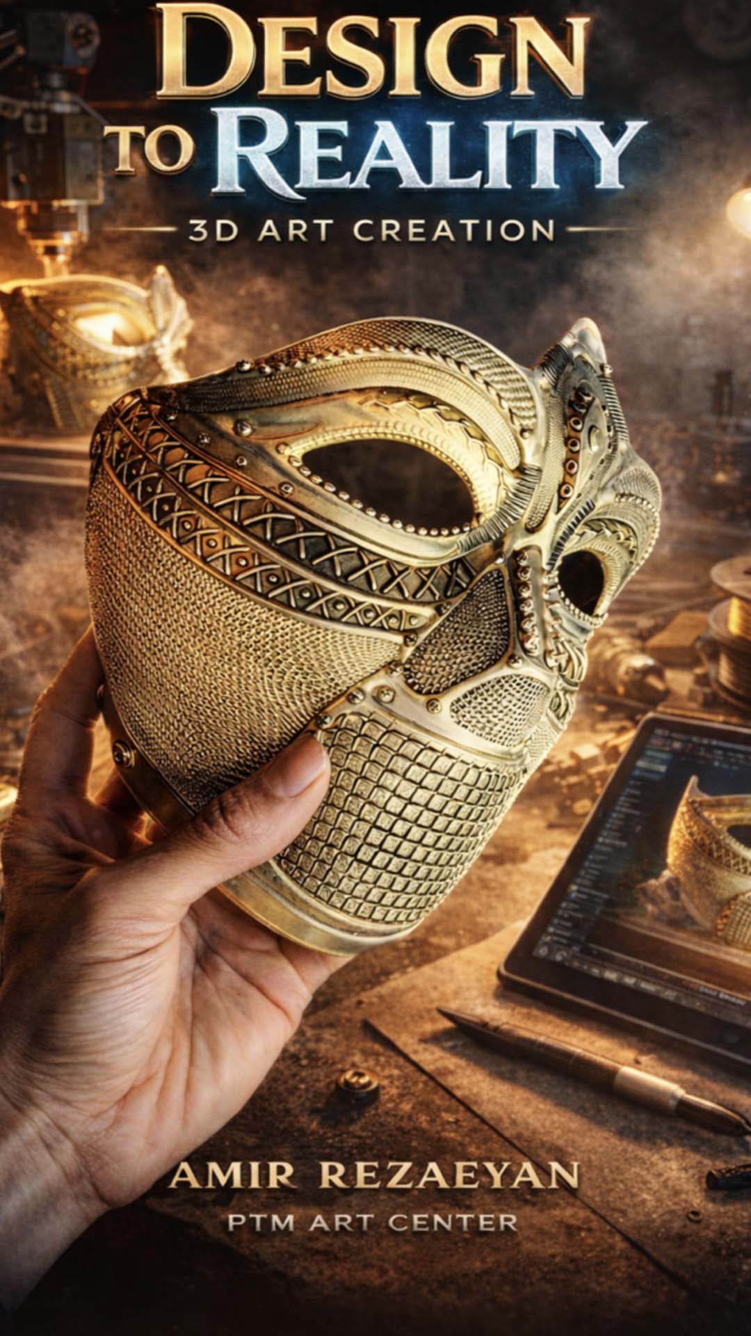 Face Mask - Designed & Made  By : AMIR REZAEYAN