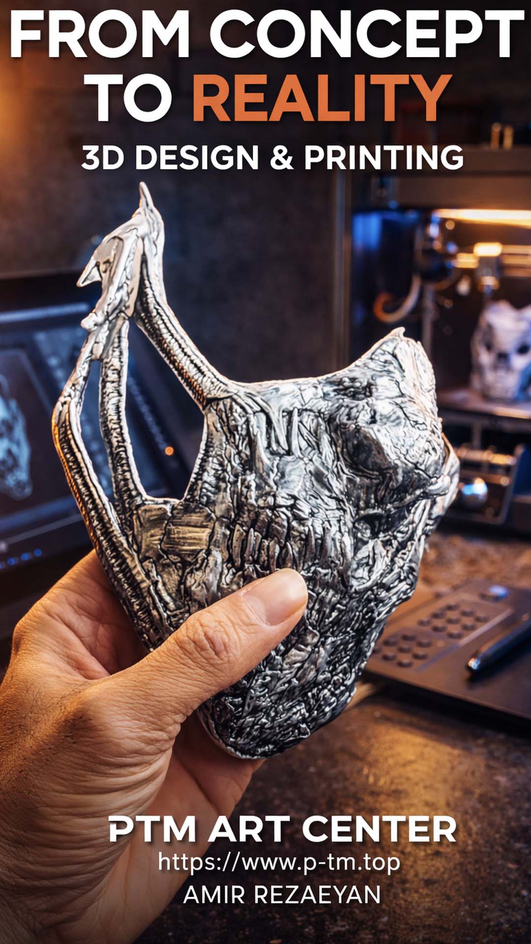 Face Mask - Designed & Made  By : AMIR REZAEYAN