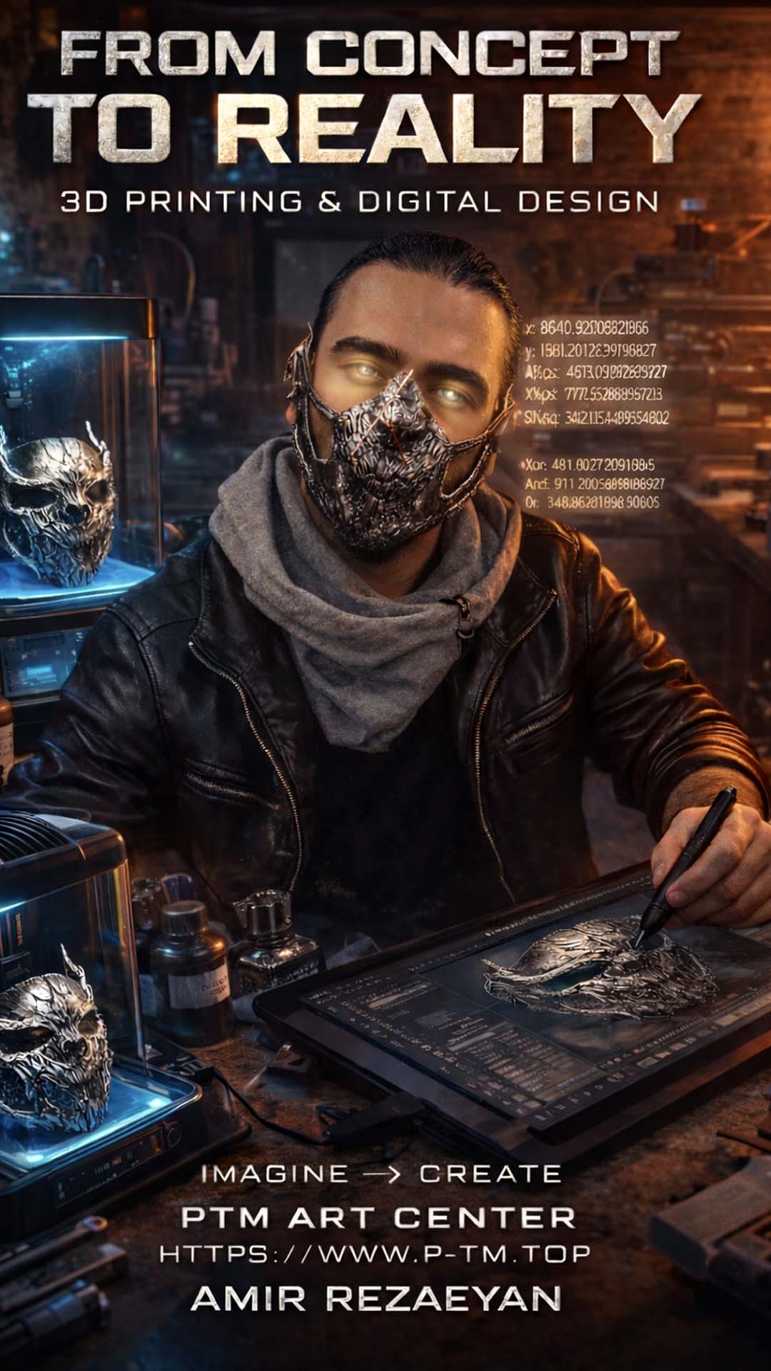 Face Mask - Designed & Made  By : AMIR REZAEYAN